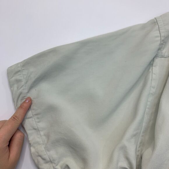 Tommy Bahama Shirt Mens XL Extra Large Beige Silk Button Up Short Sleeve Pocket - Picture 12 of 14